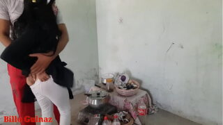 Desi Bhabhi And Dever in kitchen With Clear Hindi audio