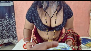 Indian Delhi milf hot aunty got horny and fucked by nephew