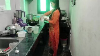 Indian Hot House Maid Have Sex With Her Owner In The Kitchen