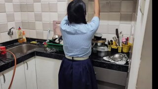 Indian Mumbai Collage Girlfriend Fucked Virgin Pussy In Kitchen