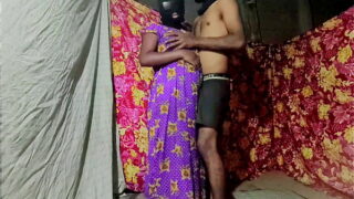 Mallu sexy bhabhi standing pose boobs sucking and pussy fucked by dever