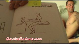 Real couple has fun with Kamasutra book they try new sex positions