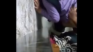 School girl enjoying doggy style with bf