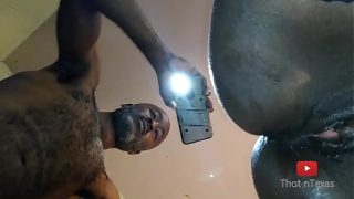 Swinging Sexy Wife Close Up Balls Deep Dick in Ebony Pussy and sexy Black Ass